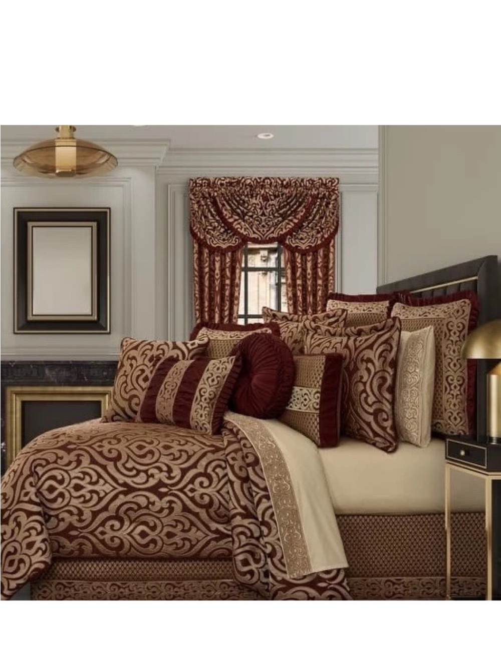 J Queen New York Renzo 4-Pc. Comforter Set, King   NEW